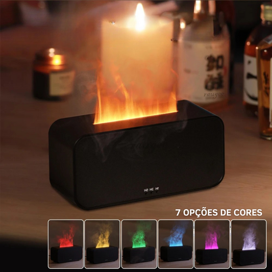 Difusor de Óleos Essenciais e Humidificador de ar Flame Air