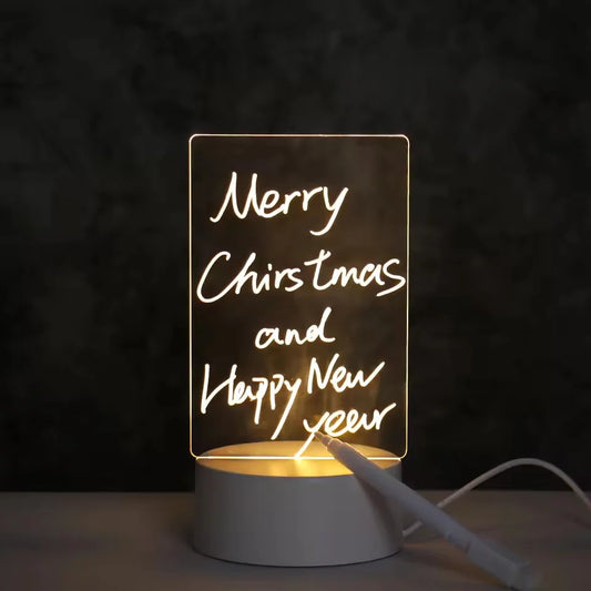 Bloco de Notas LED Com Caneta Glow Write - Anotações Iluminadas e Práticas